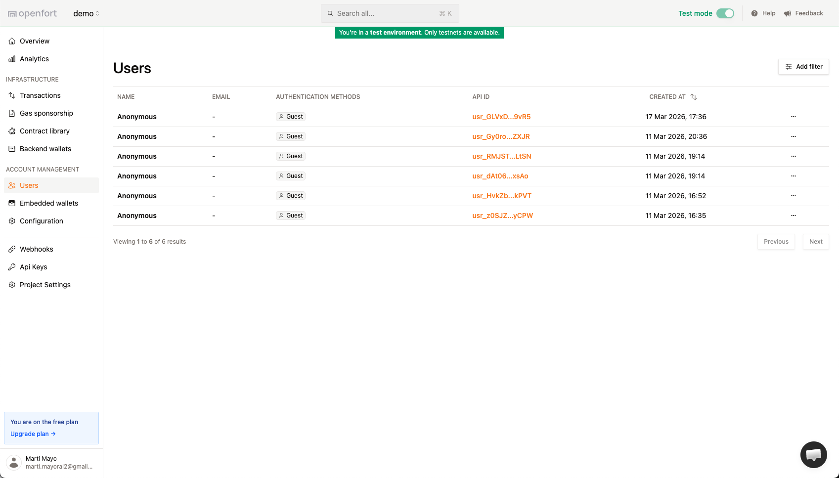 Dashboard screenshot 2
